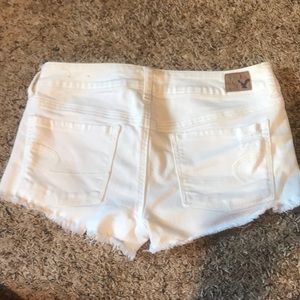 American Eagle White Denim Shorts
